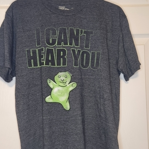 Gummy Bear Shirt I Can't‎ Hear You Size Medium Savvy